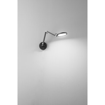 Fabas Luce Regina Muurlamp LED Zwart, 1-licht