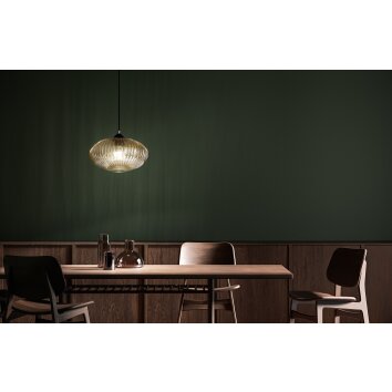 Fabas Luce Fiordaliso Hanglamp Zwart, 1-licht