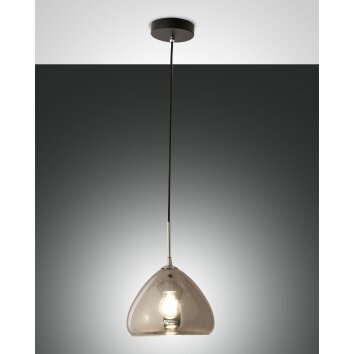 Fabas Luce Glow Hanglamp Zwart, 1-licht