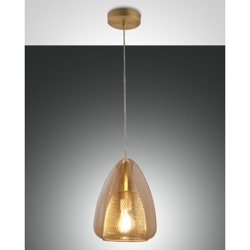 Fabas Luce Britton Hanglamp Messing, 1-licht