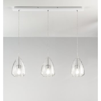 Fabas Luce Britton Hanglamp Wit, 3-lichts