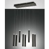 Fabas Luce Prado Hanglamp LED Zwart, 8-lichts