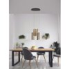 Fabas Luce Prado Hanglamp LED Goud, Zwart, 8-lichts