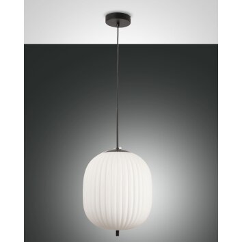 Fabas Luce Domizia Hanglamp Zwart, 1-licht