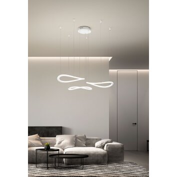 Fabas Luce Tirreno Hanglamp LED Wit, 3-lichts