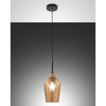 Fabas Luce Stintino Hanglamp Zwart, 1-licht