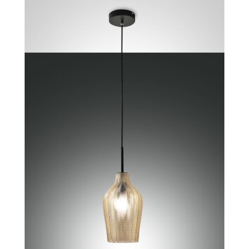 Fabas Luce Stintino Hanglamp Zwart, 1-licht