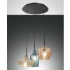 Fabas Luce Olbia Hanglamp Zwart, 3-lichts