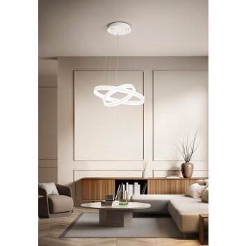 Fabas Luce Palau Hanglamp LED Wit, 2-lichts