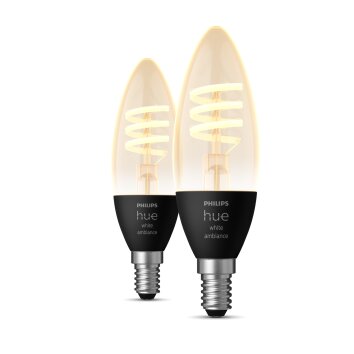 Philips Hue Set van 2 LED E14 4,6 Watt 2200-4500 Kelvin 350 Lumen