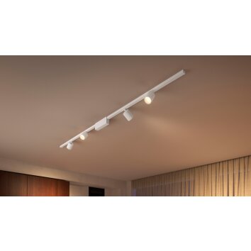 Philips Hue Perifo Plafondlamp Basisset LED Wit, 4-lichts, Kleurwisselaar