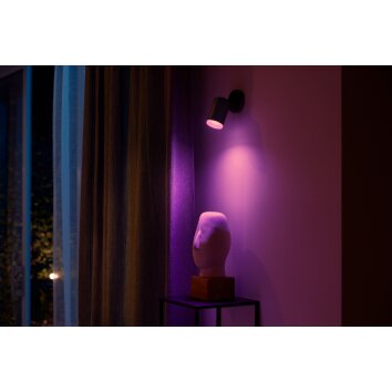 Philips Hue Fugato Plafondlamp LED Zwart, 1-licht, Kleurwisselaar