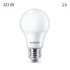 Philips Classic Set van 2 LED E27 4,9 watt 2700 kelvin 470 lumen