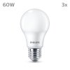 Philips Klassieke set van 3 LED E27 8 Watt 2700 Kelvin 806 Lumen