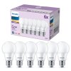 Philips Klassieke set van 6 LED E27 8 Watt 2700 Kelvin 806 Lumen