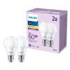 Philips Classic Set van 2 LED E27 8 Watt 2700 Kelvin 806 Lumen