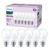 Philips Klassieke set van 6 LED E27 7 Watt 2700 Kelvin 806 Lumen