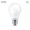 Philips Klassieke set van 6 LED E27 7 Watt 2700 Kelvin 806 Lumen