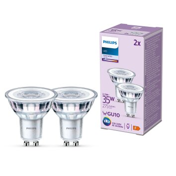 Philips Classic Set van 2 LED GU10 3,5 Watt 4000 Kelvin 275 Lumen