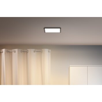 Philips WiZ Plafondpaneel LED Zwart, 1-licht