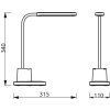 Philips Bucket Tafellamp LED Wit, 1-licht