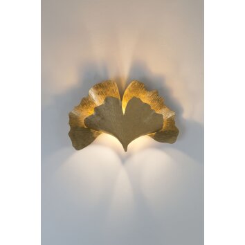 Holländer GINGKO Muurlamp Goud, 2-lichts