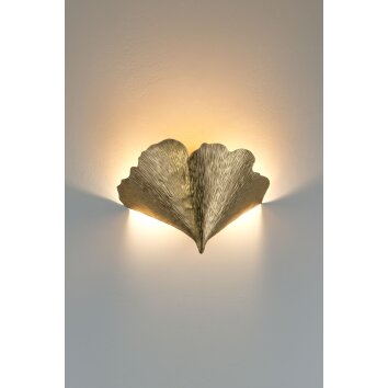 Holländer GINGKO Muurlamp Goud, 2-lichts