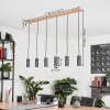 Javel Hanger houtlook, Natuurlijke kleuren, 6-lichts