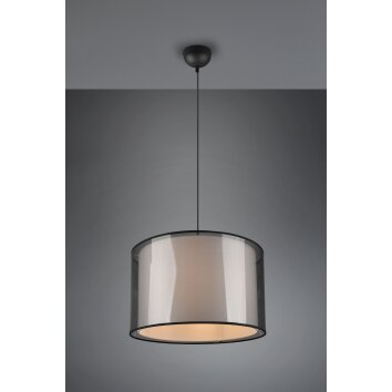 Trio Burton Hanger Zwart, 1-licht