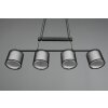 Trio Burton Hanglamp Zwart, 4-lichts