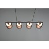 Trio Burton Hanglamp Zwart, 4-lichts