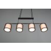 Trio Burton Hanglamp Zwart, 4-lichts