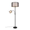 Trio Burton Staande lamp Zwart, 2-lichts