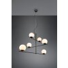 Trio Pure Hanglamp Zwart, 6-lichts