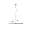 Trio Pure Hanglamp Zwart, 6-lichts