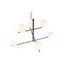 Trio Pure Hanglamp Zwart, 6-lichts