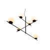 Trio Pure Hanglamp Zwart, 6-lichts