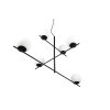 Trio Pure Hanglamp Zwart, 6-lichts