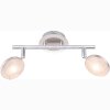 Globo Tina Spotlamp LED Chroom, Nikkel mat, 2-lichts