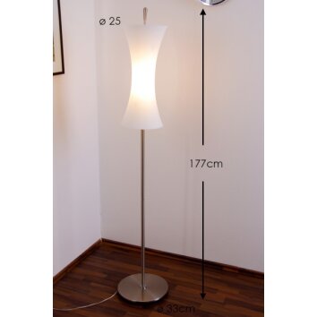 Ideallux ELICA PT1 Staande lamp Nikkel mat, 1-licht