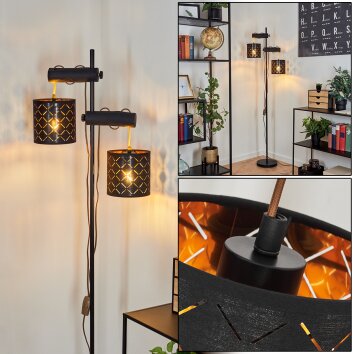 Tallaboa Staande lamp Zwart, 2-lichts