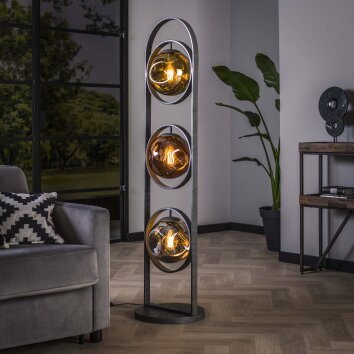 Stellar Staande lamp Antraciet, 3-lichts