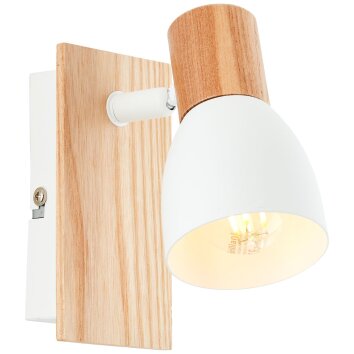 Brilliant Daintree Muurlamp Natuurlijke kleuren, Wit, 1-licht