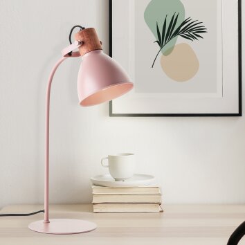 Brilliant Erena Tafellamp Roze, 1-licht