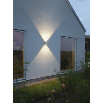 Konstsmide Bitonto Buiten muurverlichting LED Wit, 2-lichts