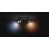 Philips Hue Buckram Plafondlamp LED Zwart, 2-lichts, Afstandsbediening