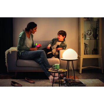 Philips Hue Wellner Tafellamp LED Wit, 1-licht, Afstandsbediening