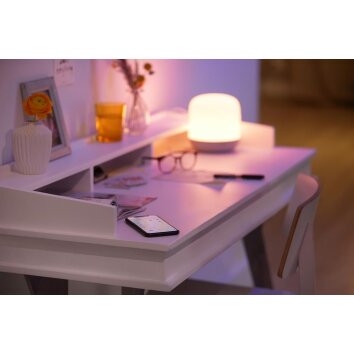 Philips WiZ Hero Tafellamp LED Wit, 1-licht, Afstandsbediening, Kleurwisselaar