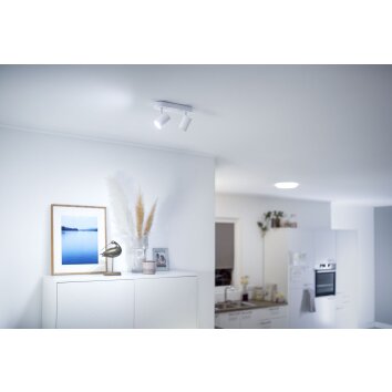 Philips WiZ IMAGEO Plafondlamp LED Wit, 2-lichts, Kleurwisselaar