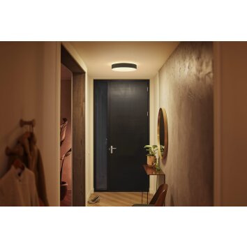 Philips Hue Enrave Plafondlamp LED Zwart, 1-licht, Afstandsbediening